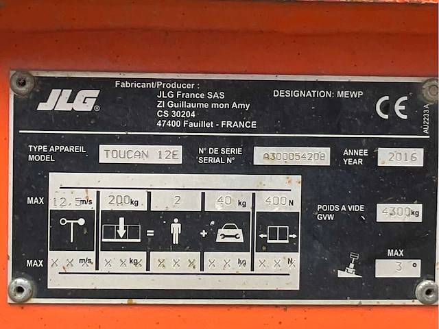 2016 jlg toucan 12e personenlift - afbeelding 25 van  31