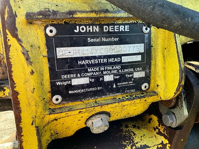 2016 john deere 1170e harvester - afbeelding 28 van  60