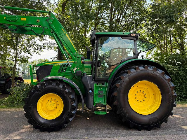 2016 john deere 6195r ap (frontlader) vierwielaangedreven landbouwtractor - afbeelding 4 van  11