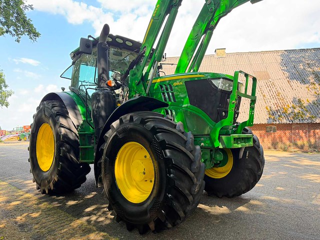 2016 john deere 6195r ap (frontlader) vierwielaangedreven landbouwtractor - afbeelding 6 van  11