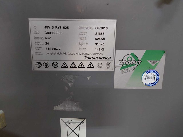 2016 jungheinrich efg 216 k vorkheftruck - afbeelding 6 van  14