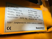 2016 jungheinrich efg 220 vorkheftruck - afbeelding 7 van  14