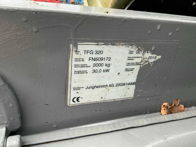2016 jungheinrich tfg 320 vorkheftruck - afbeelding 24 van  30