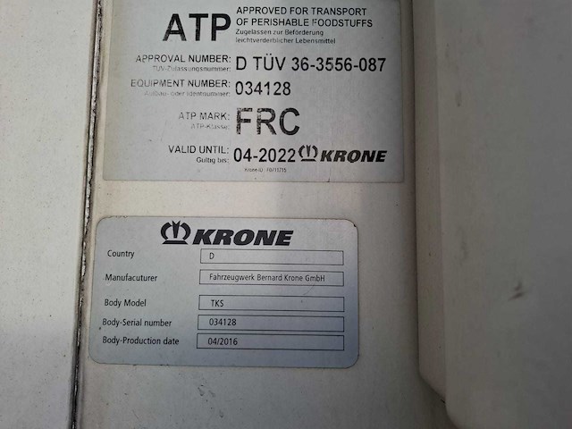 2016 krone tks meethang oplegger - afbeelding 13 van  20