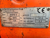 2016 kubota kx016-4g minigraafmachine - afbeelding 26 van  32