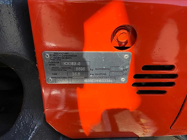 2016 kubota kx163-5 midigraafmachine - afbeelding 18 van  24