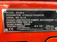 2016 kubota kx165-5 midigraafmachine - afbeelding 36 van  41