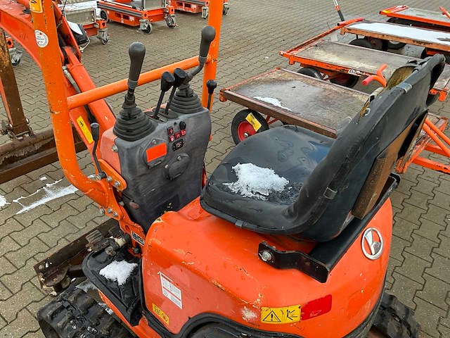 2016 kubota u10-3 mini graafmachine - afbeelding 17 van  18