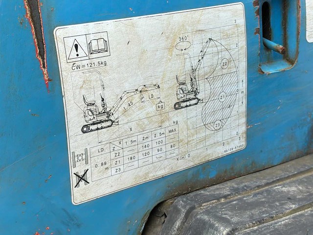 2016 kubota u10-3 minigraafmachine - afbeelding 27 van  36