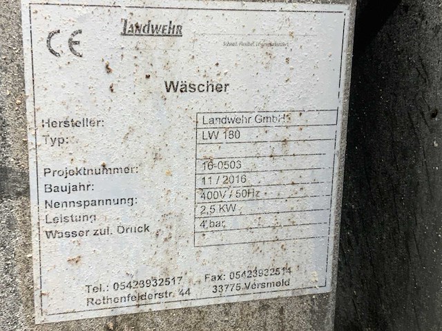 2016 landwehr lw 180 vet damp olieafscheider - afbeelding 8 van  8