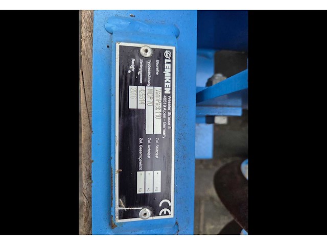 2016 lemken variopack 110 wdp 70 onland ploeg met vorenpakker - afbeelding 4 van  15