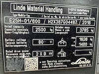 2016 linde 466 uur e25h-01/600 vorkheftruck - afbeelding 10 van  19