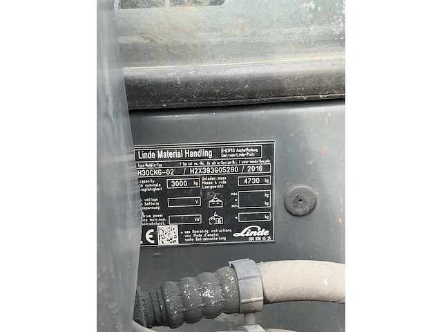 2016 linde h30 vorkheftruck - afbeelding 11 van  19