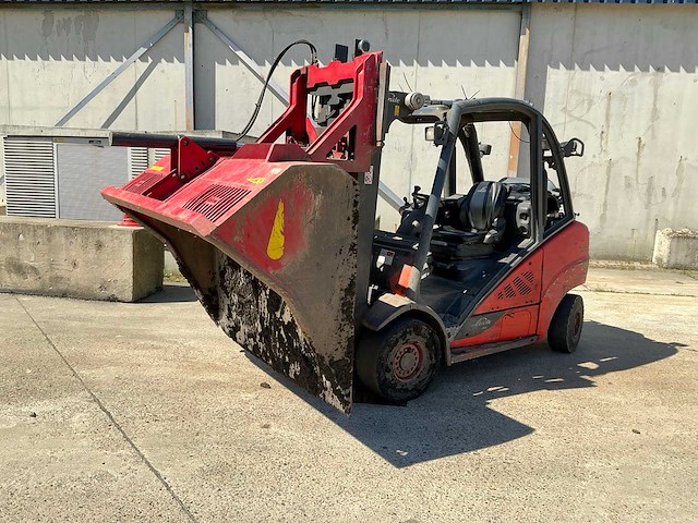 2016 linde h35t-02 evo heftruck met wifo grondbak - afbeelding 17 van  21