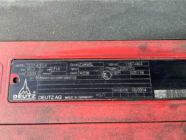 2016 linde h80d-02/900 vorkheftruck - afbeelding 11 van  12