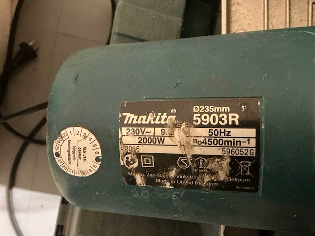 2016 makita 5903r afkortcirkelzaagmachine - afbeelding 4 van  5