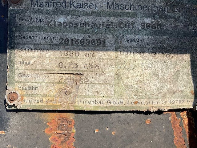 2016 manfred kaiser 906m wiellader klapbak - afbeelding 2 van  10