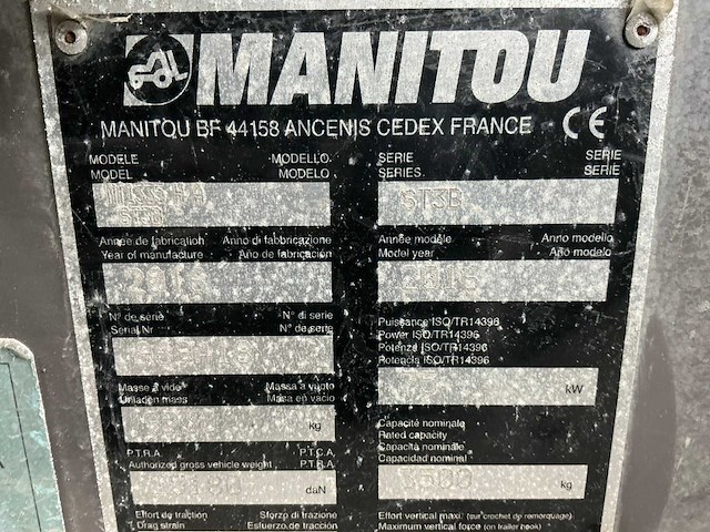 2016 manitou mt1335 ha verreiker - afbeelding 38 van  43
