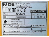 2016 mcs master air-bus bv 470 fs industriële heater / event heater / hetelucht turbine - afbeelding 9 van  9