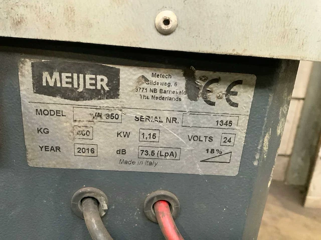 2016 meijer vr 950 zelfrijdende veegmachine - afbeelding 6 van  9