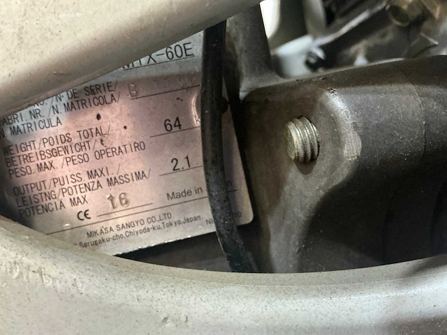2016 mikasa mte-60e trilstamper - afbeelding 8 van  8