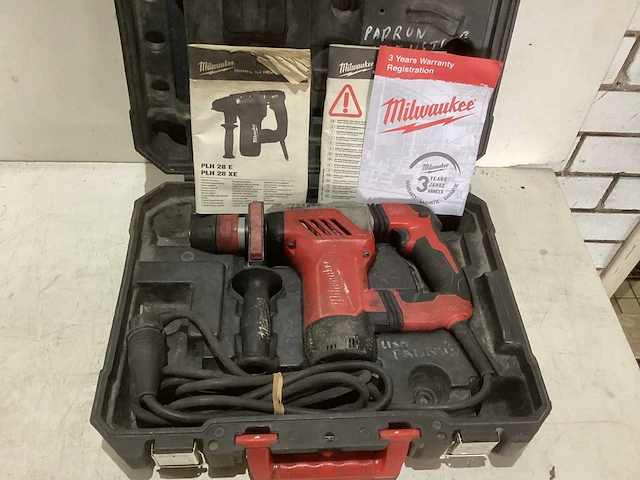2016 milwaukee plh 28 xe boor/breekhamer - afbeelding 1 van  1