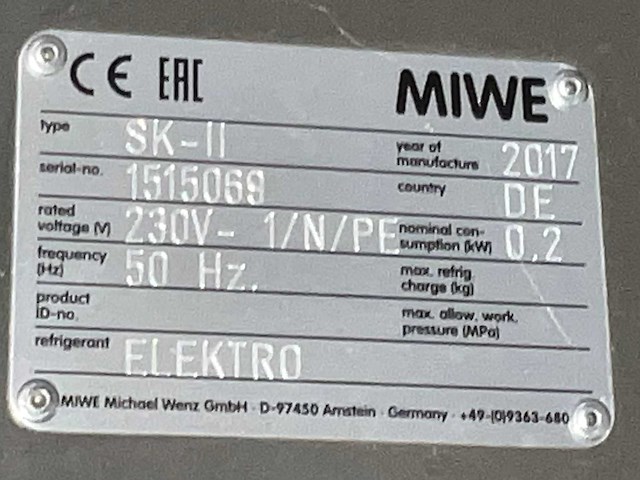 2016 miwe co 4.0608 elektrische bakkerijoven - afbeelding 13 van  21