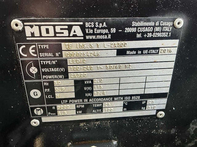 2016 mosa im5,5 bouwlamp - afbeelding 4 van  12