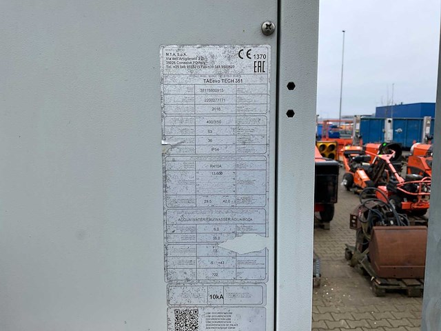 2016 mtz taeevo tech 351 chiller luchtgekoeld - afbeelding 8 van  16