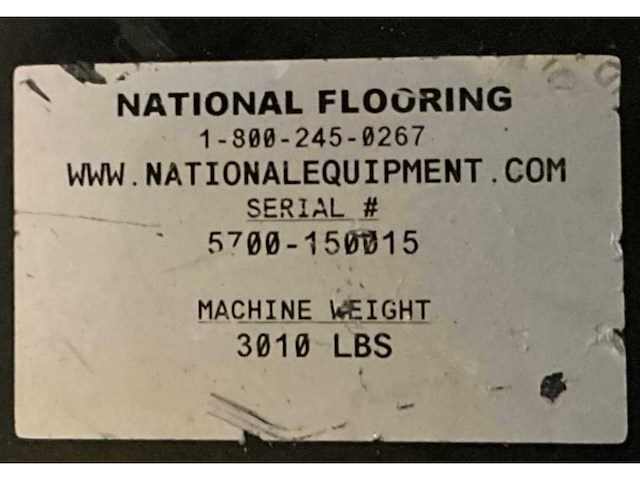 2016 national flooring equipment 5700 bol opzit accu tapijt / vloerstripper - afbeelding 14 van  21