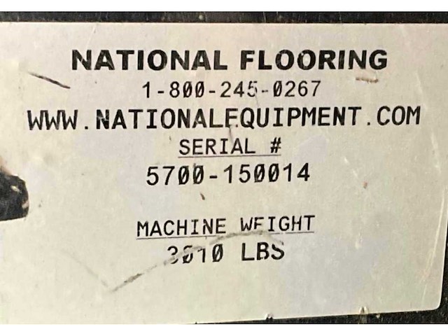 2016 national flooring equipment 5700 bol opzit accu tapijt / vloerstripper - afbeelding 8 van  16