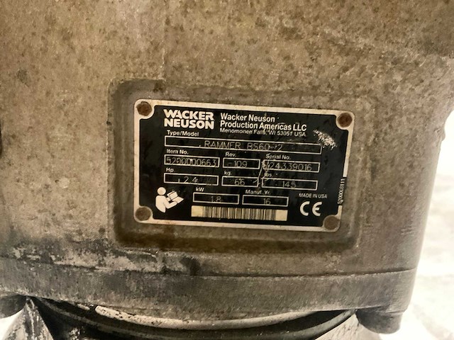 2016 neuson rammer bs60-2 wackerstamper - afbeelding 8 van  9
