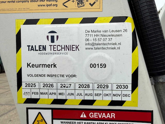 2016 niftylift limited aanhangwagen - afbeelding 16 van  16