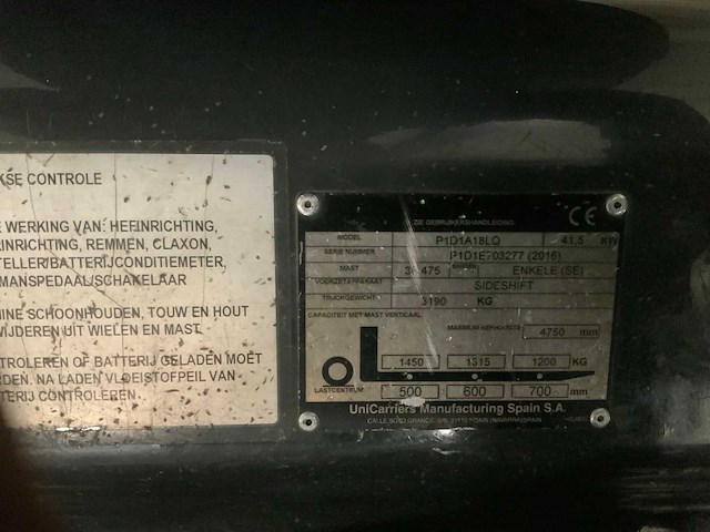 2016 nissan 18 vorkheftruck - afbeelding 2 van  10