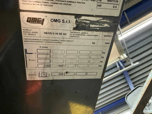 2016 omg neos 16 reachtruck - afbeelding 4 van  12