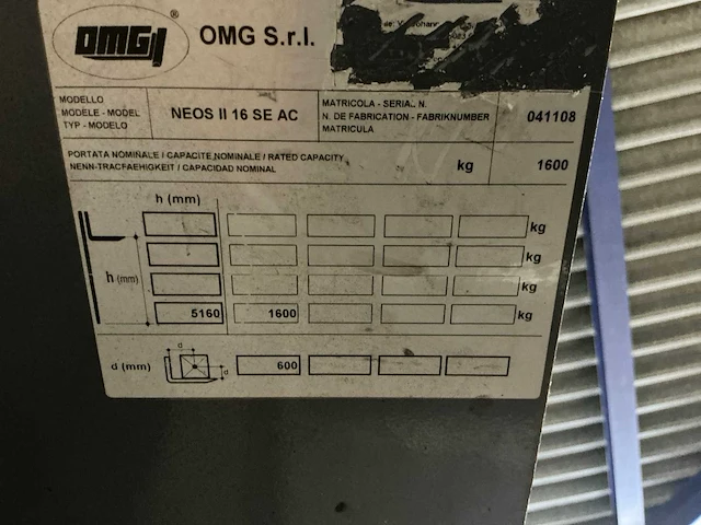 2016 omg neos 16 reachtruck - afbeelding 3 van  12