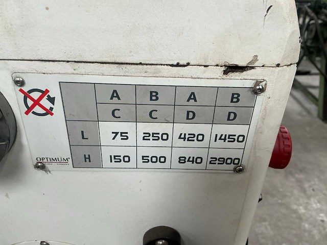 2016 optimum optidrill dh26gt kolomboormachine - afbeelding 5 van  9