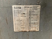 2016 optimum s275n beugelzaag incl. rollenbanen - afbeelding 2 van  12
