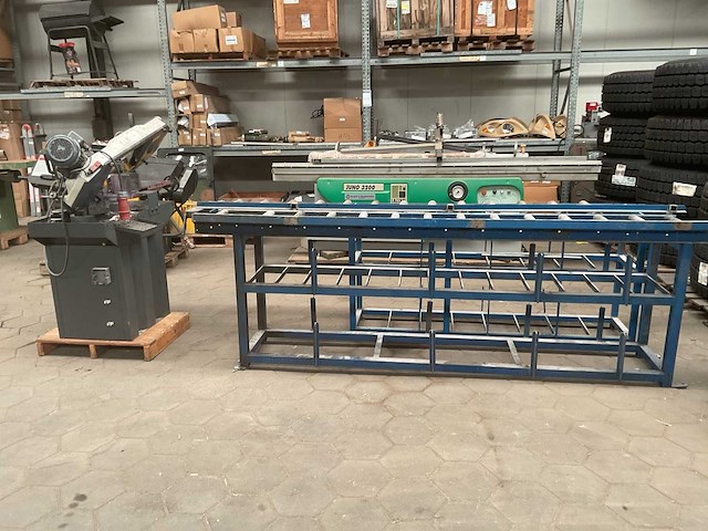2016 optimum s275n beugelzaag incl. rollenbanen - afbeelding 5 van  12