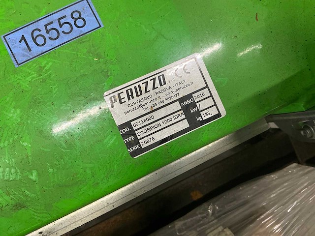 2016 peruzzo scorpion 1200 klepelmaaier ongebruikt - afbeelding 9 van  11