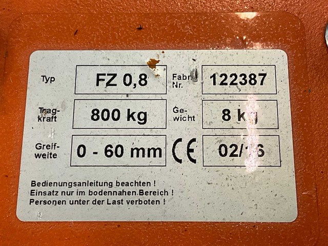 2016 platenklem (2x) - afbeelding 2 van  3