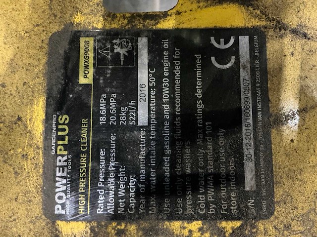 2016 powerplus powxg9008 hogedrukreiniger - afbeelding 3 van  11