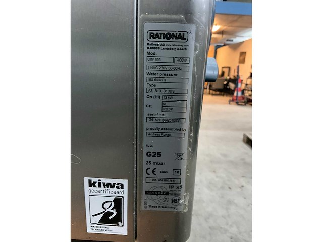 2016 rational cm61g combisteamer - afbeelding 6 van  7