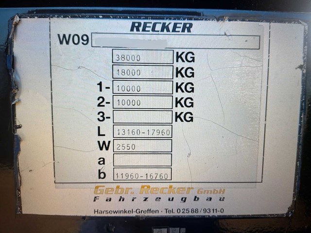 2016 recker san20 dieplader - afbeelding 74 van  74