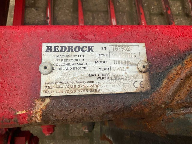 2016 redrock alligator 180/85 kuilenhapper - afbeelding 7 van  8
