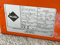 2016 rubi nd-200 tegelzaag 400mm - afbeelding 5 van  6