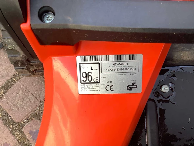 2016 sabo 47 vario grasmaaier - afbeelding 5 van  5