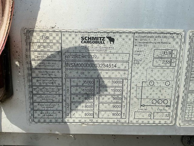 2016 schmitz cargobull scb s3t oplegger - afbeelding 38 van  43