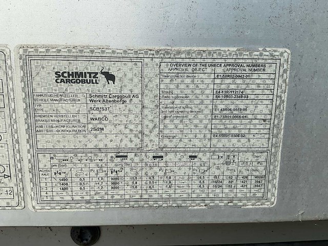 2016 schmitz cargobull scb s3t oplegger - afbeelding 37 van  43