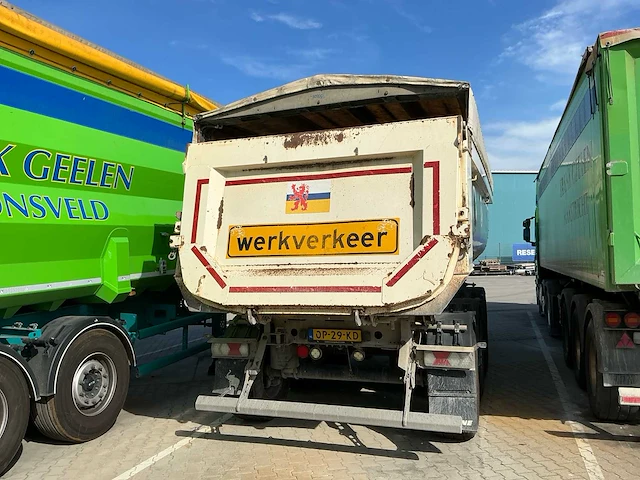 2016 schmitz cargobull sgf s3 aluminium kipperoplegger 24 m³ liftas fliptop - afbeelding 22 van  27